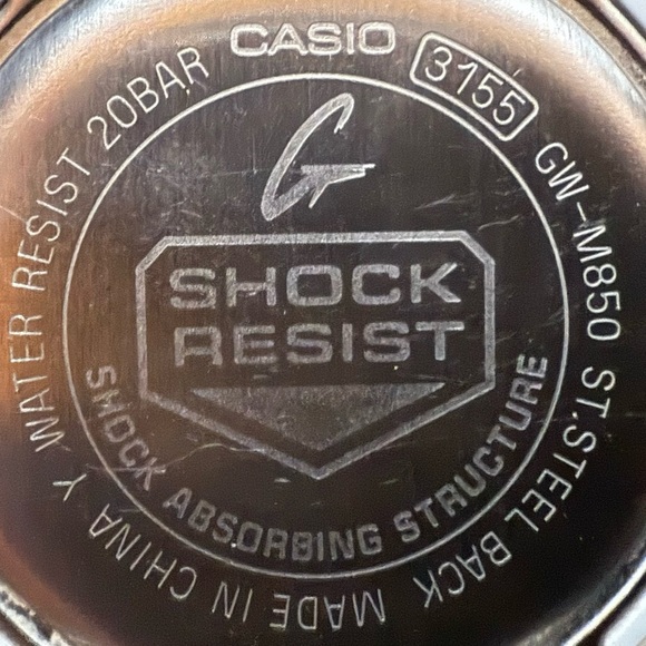 Casio G-Shock GW-M850 Tough Solar Atomic Multi Band 6 White Resin Watch - Picture 7 of 7